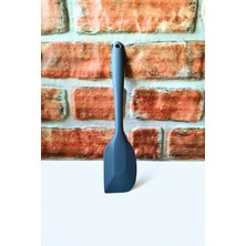 Elegancev Silikon Çift Taraflı Sert Spatula -Yan Spatula-Gri Renk- 27 cm