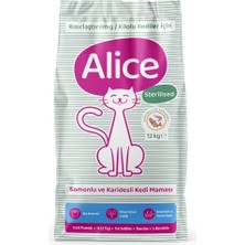 Alc Somonlu Karidesli Kısırlaştırılmış Süper Premium Kedi Maması 12 kg Kilo Kontrolü İçin