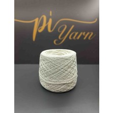 Pi Yarn Simli Viskon Krem El Örgü Ipi 500GR%50SIM %50VISKON