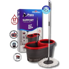 Pass Dönerli Mop Kovası Seti / 17 Litre Support