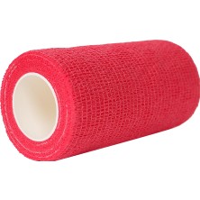 Özgürce Elastik Bandaj 12 Adet, Kendinden Yapışkanlı, 10CM x 4,5mt, Kırmızı