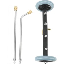 Etashop 4 Nozullu Araç Altı Yıkama Aparatı 5000 Psı Paslanmaz Çelik Alt Takım Temizleyici, Basınçlı Yıkama Makinesi Uyumlu