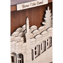 Demonte Bursa Ulu Camii Maketi – Ahşap Eğitici ve Dekoratif Kendin Yap Camii Modeli