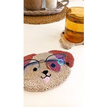 2'li Köpekçik Gözlük Tutucu ve Bardak Altlığı