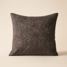 Uğur Home 43X43 Kadife Kırlent Kılıfı – Gümüş Detaylı Lüks Tasarım - Auburn