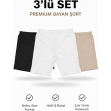 Woan 3’lü Set Premium Bayan Şort | Nefes Alan Kumaş, Hafif ve Rahat