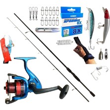 Oslo 3000 240CM 20-40GR Remixon Double Blackrapala Maket Balık Spin Olta Takımı Seti