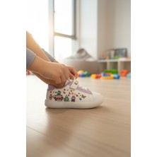 Enoch Labubu Karakter Baskılı Çocuk Spor Ayakkabı Cırtlı ve Bağcıklı