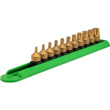 Mayhew Tools 16003 Titanyum Kaplı Düşük Profilli Çift Tahrik Seti, Torx, 11 Parça