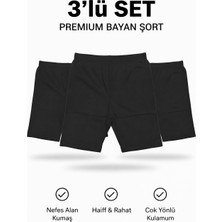 Woan 3’lü Set Premium Bayan Şort | Nefes Alan Kumaş, Hafif ve Rahat