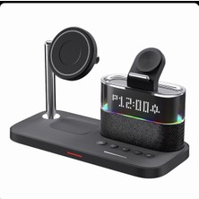 Naz AG-W19 5 In 1 Wireless Mıknatıslı Şarj Istasyonu