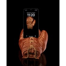 Figürcüm Boks Eldiveni Konseptli Telefon ve Şarj Standı – Dekoratif Boxing Phone Holder