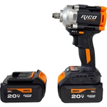 Rico Rıco 028-RE0009 1/2 Akülü Darbeli Somun Sıkma ve Sökme Makinesi 650NM 20V 4AH