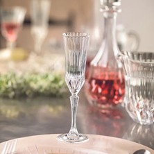 RCR Adagio Yüksek Kaliteli Cam 6'lı Flüt Kadeh Seti 180 ml