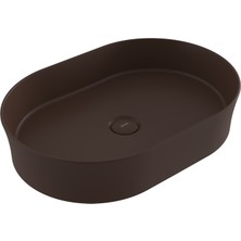Bocchı Bocchi Sottile Slim Line Tezgah Üstü Lavabo 55 cm Mat Kahve - 1521-025-0125
