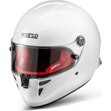 Sparco Stealth Rf Fia Onaylı Kask Beyaz M-L Beden Kırmızı Ped BRH0007B0W090ML