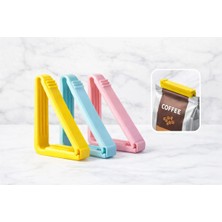 Figürcüm Premium 3'lü Paket Clipsi – Güçlü Tutuşlu, Gıda Saklama ve Poşet Kapatma Mandalı (Dayanıklı Plastik)