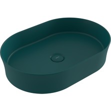 Bocchı Bocchi Sottile Slim Line Tezgah Üstü Lavabo 55 cm Petrol Mavisi - 1521-071-0125