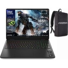 Hp Omen Slim 16-AN0000NT Ultra 9 285H BQ3Z2EA-K10 96GB 4tb RTX5060 8gb Freedos 16" Wuxga Gaming Laptop & Karina Çanta