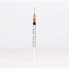 Özgürce 1ml Kahverengi Enjektörler, 50 Adet, 26G, Güvenli ve Temiz Kullanım