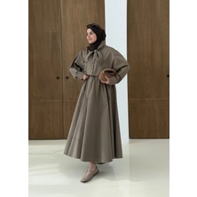 Moda Aksa 5478 Flar Dty Gömlek Takım Koyu Haki