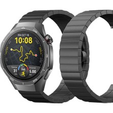 Sneezy Huawei Watch GT5 Pro 46mm Uyumlu Premium Solid Gövde Güvenli Kilit Paslanmaz Çelik Metal Kordon