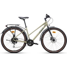 Carraro Sportıve 725 Kadın Şehir Bisikleti 483H Hd 27.5 Jant 16 Vites Lıme Yeşil Koyu Yeşil Beyaz