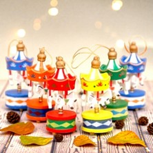 Oktay Sesal Atlı Karınca 6 Adet Mini Ahşap Atlı Karınca Yılbaşı Hediyelik Eşya Yılbaşı Süsleri