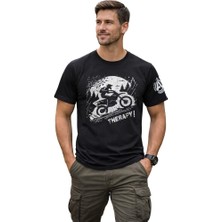 Aybaak Terapi Enduro Motocross Motorsiklet Baskılı Tişört