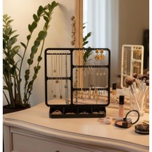 Takı Standı - Küpe Standı - Kolye Askısı - Modern Takı ve Küpe Standı - 5 Bölmeli Küpe Standı