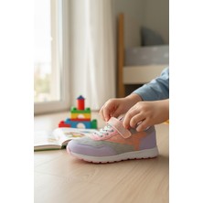 Enoch Çocuk Spor Ayakkabı Fileli Cırtlı ve Esnek Bağcıklı Konfor Taban