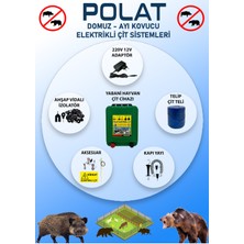 Özgürce 220V Adaptörlü Elektrikli Çit 1000 Metre (10-15 Dönüm) Seti