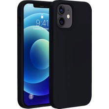 Bix iPhone 12 / 12 Pro Silikon Kılıf Magsafe Uyumlu Güçlü Koruma Darbe Emici Siyah