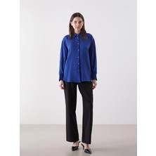 Lc Waikiki Yeni Sezon Çizgili Oversize Kadın Gömlek