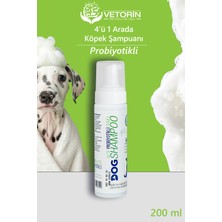 Vetorin Probiyotikli Köpek Şampuanı 4’ü 1 Arada 200 ml | Koku Önleyici, Nemlendirici, Tüy Bakımı