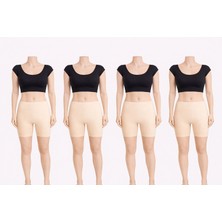 Belpa Likralı Penye Tayt, Pamuklu, Büyük Beden Içlik Tayt %95 Pamuklu %5 Likra 4'lü Paket