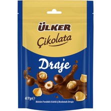 Ülker Fındıklı Draje - Bütün Fındıklı Sütlü Çikolatalı - 67 Gram - 14 Adet