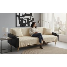 Heriya Jakarlı Koltuk Örtüsü 170X220 Cm/ Kaymaz, Şık, Dayanıklı