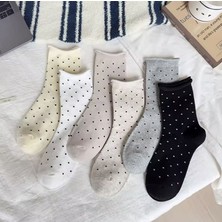 Çorap Kurdu 6'lı Ekonomik Paket Puantiyeli Kadın Soket Çorap Set