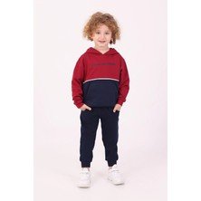 Mixima 3-6 Yaş Kapüşonlu 2 Iplik Kumaş Alt Üst Takım | Mevsimlik Çocuk Eşofman Takımı