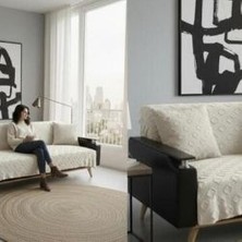 Heriya Jakarlı Koltuk Örtüsü 170X220 Cm/ Kaymaz, Şık, Dayanıklı