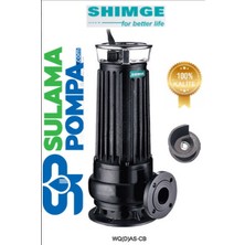 Shimge WQDAS25-10-2.2CB 3.hp 380V Açık Fanlı Döküm Gövdeli Dalgıç Pompa