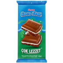 Ülker Coco Star Tablet Çikolata - Çikolatalı, Bisküvili, Hindistan Cevizli - 97 Gram - 36 Adet