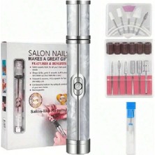 Ellea Nail 12 Parça Şarjlı Manikür Pedikür Freze Törpü Makinesi ve Tırnak Freze Seti