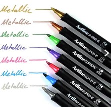 Artline Supreme Gümüş Renkli Metalik Marker 1mm Uç Kalınlığı ile Ekonomik  Adet