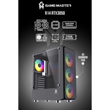 GM Game Master Rtx 3050 Atx Hazır Gaming Pc R14 16GB Ram 512GB M2 SSD I3 12100F Oyuncu Kasa