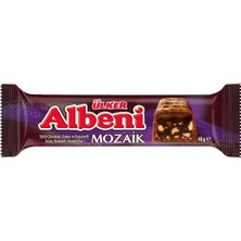 Ülker Albeni Mozaik - Sütlü Çikolatalı,kakao ve Karamel Soslu,bisküvili Fındıklı Bar - 45 Gram - 18 Adet