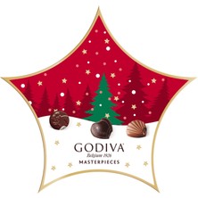 Godiva Masterpıece 2025 Yeni Yıl Özel Yıldız Kutu - Ornament Serisi - 33.5 Gram - 12 Adet