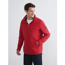 LC Waikiki Kırmızı Standart Kalıp Kapüşonlu Erkek Yağmurluk