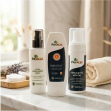 Panacea Temizleme Köpüğü + Ultra Nemlendirici + SPF50 Güneş Kremi | Günlük Cilt Bakım ve Koruma Seti